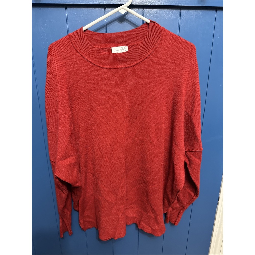 Mudpie Astrid Lightweight Oversized‎ Sweater Red
